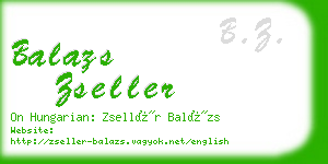 balazs zseller business card